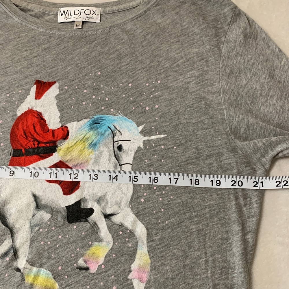 Wildfox Santa riding Unicorn L/S - Picture 8 of 13